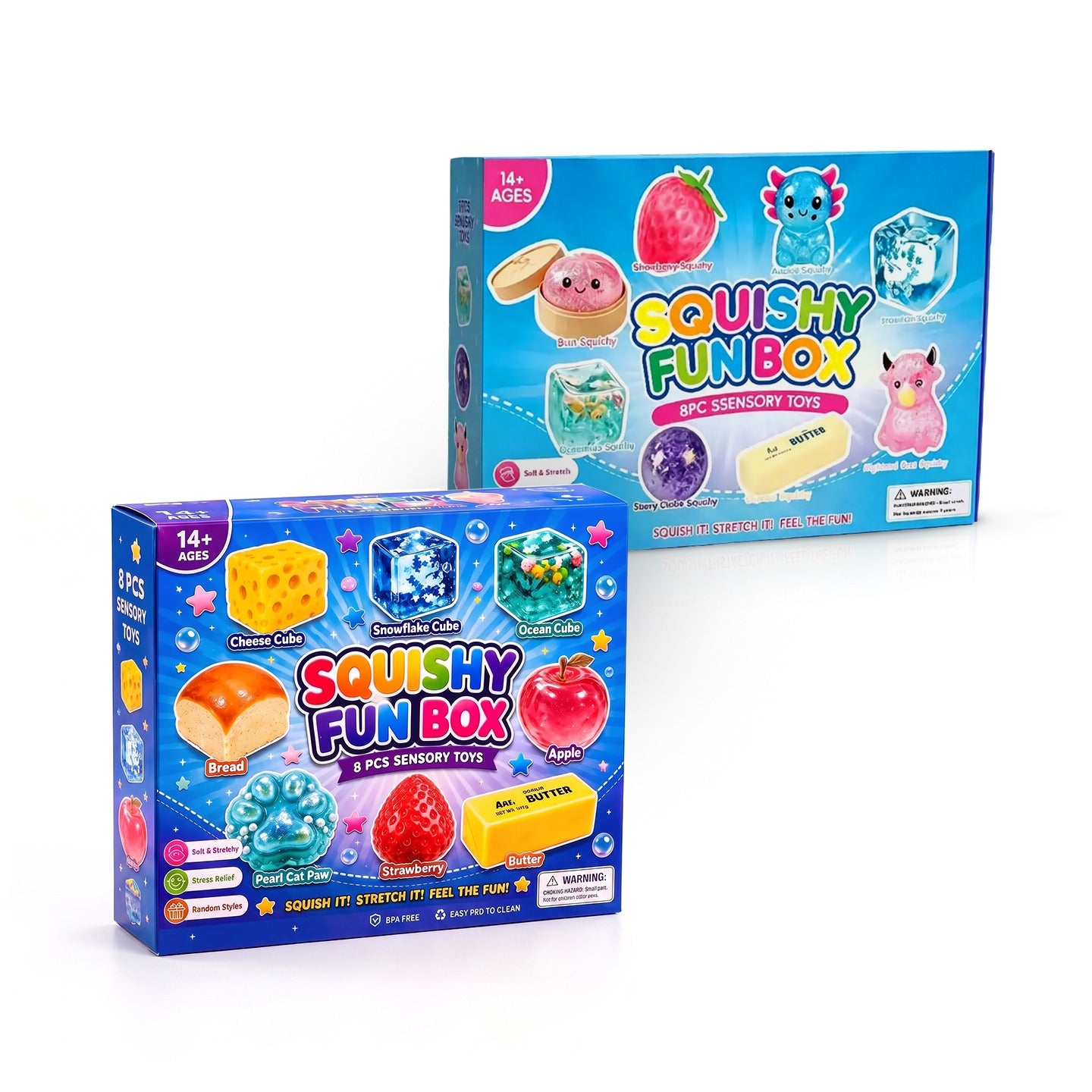 Squisho™ 8-Piece Squishy Fun Box